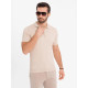 Vyriški rusvi polo marškinėliai Azir V2 OM-POSS-0143