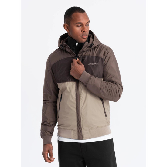 Men's brown jacket Inito V19 OM-JANP-0194 - For men Men's brown jacket Inito V19 OM-JANP-0194