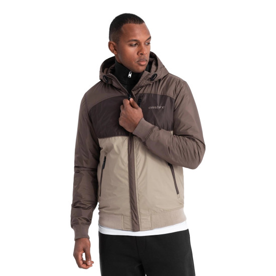 Men's brown jacket Inito V19 OM-JANP-0194 - For men Men's brown jacket Inito V19 OM-JANP-0194