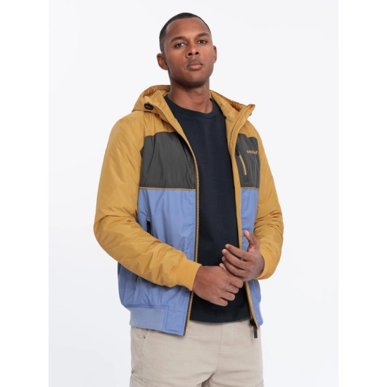Men's mustard coloured jacket Inito V8 OM-JANP-0194