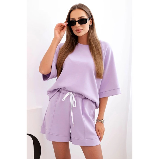 Moteriškas violetinės spalvos komplektas Nika 32233 - Moterims Moteriškas violetinės spalvos komplektas Nika 32233