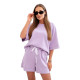 Moteriškas violetinės spalvos komplektas Nika 32233 - Moterims Moteriškas violetinės spalvos komplektas Nika 32233