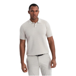 Vyriški rusvos spalvos polo marškinėliai Swing Vyriški rusvos spalvos polo marškinėliai Swing