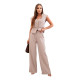 Women's brown set with vest and wide trousers Anda 32002 - For women Women's brown set with vest and wide trousers Anda 32002
