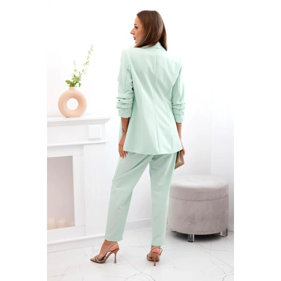 Elegantiškas moteriškas mėtinės spalvos komplektas Silva 32187 - Moterims Elegantiškas moteriškas mėtinės spalvos komplektas Silva 32187