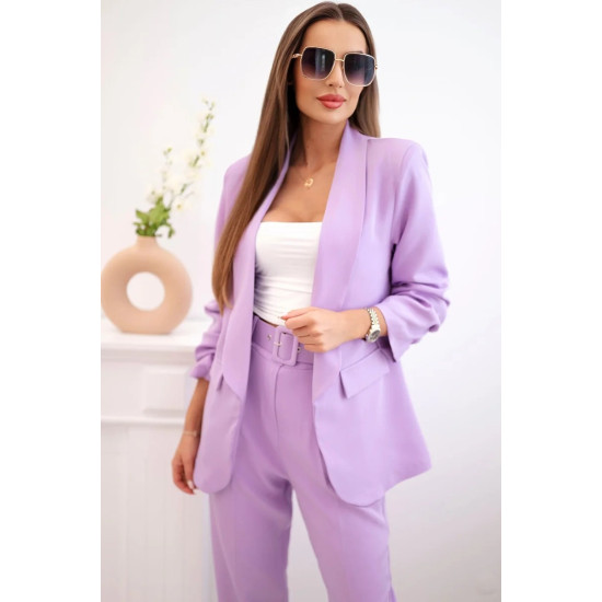 Elegantiškas moteriškas violetinės spalvos komplektas Silva 31817 - Moterims Elegantiškas moteriškas violetinės spalvos komplektas Silva 31817