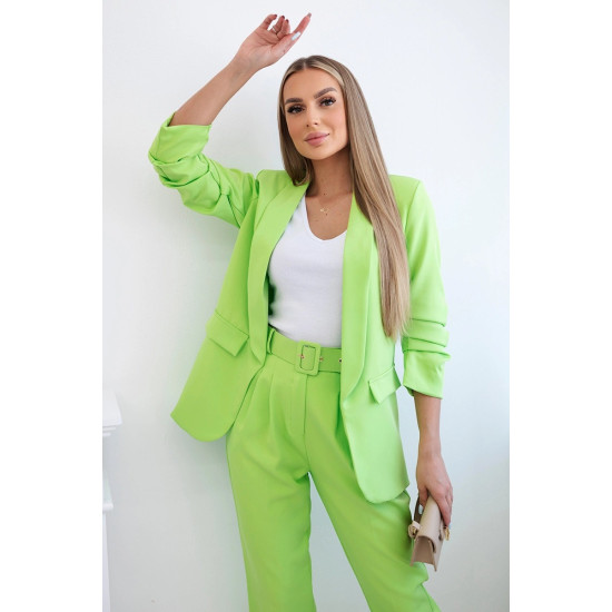 Elegantiškas moteriškas žalios spalvos komplektas Silva 29329 - Moterims Elegantiškas moteriškas žalios spalvos komplektas Silva 29329