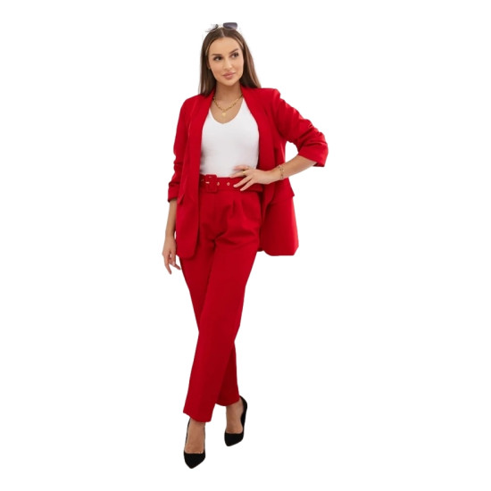Elegantiškas moteriškas raudonos spalvos komplektas Silva 25510 - Moterims Elegantiškas moteriškas raudonos spalvos komplektas Silva 25510
