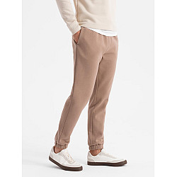 Brązowe spodnie unisex casual Argan