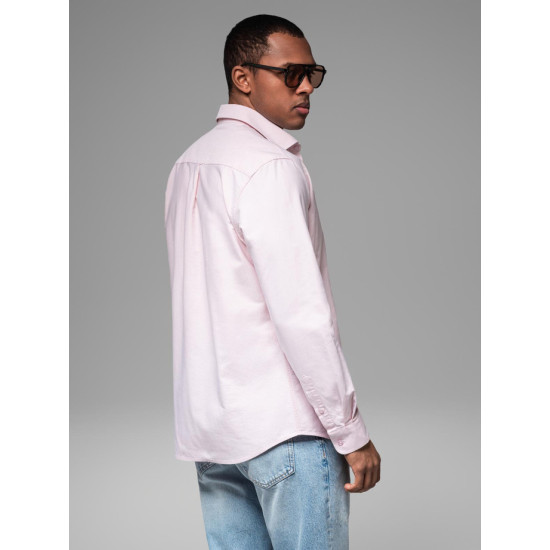 Men's pink shirt Adrian V1 OM-SHOS-0183