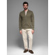 Men's khaki sweater Korn V1 OM-SSZP-0215 - For men Men's khaki sweater Korn V1 OM-SSZP-0215