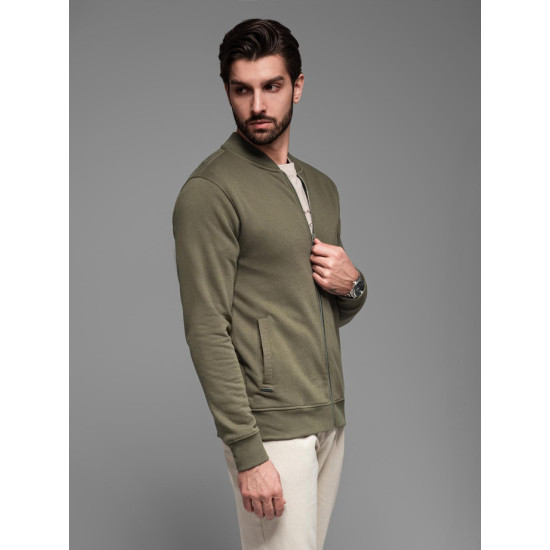 Men's khaki sweater Korn V1 OM-SSZP-0215 - For men Men's khaki sweater Korn V1 OM-SSZP-0215