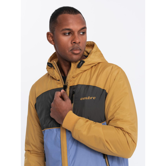 Men's mustard coloured jacket Inito V8 OM-JANP-0194