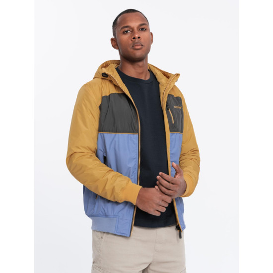 Men's mustard coloured jacket Inito V8 OM-JANP-0194
