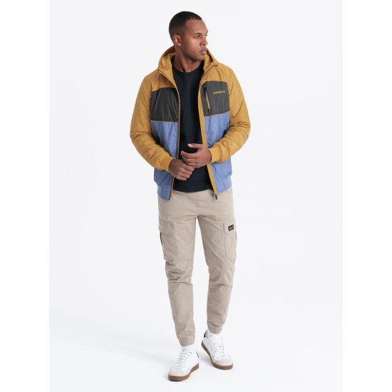 Men's mustard coloured jacket Inito V8 OM-JANP-0194