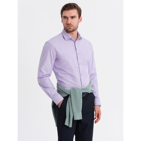 Men's purple shirt Adrian V2 OM-SHOS-0183 - For men Men's purple shirt Adrian V2 OM-SHOS-0183