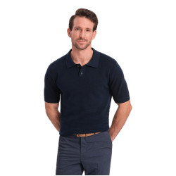 Vyriški tamsiai mėlynos spalvos polo marškinėliai Swing Vyriški tamsiai mėlynos spalvos polo marškinėliai Swing