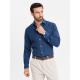 Men's denim dark blue shirt Mant V1 OM-SHDS-0180
