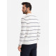 Men's long-sleeved polo shirt white Don V2 OM-POLS-0146 - T-shirt Men's long-sleeved polo shirt white Don V2 OM-POLS-0146