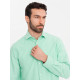 Men's mint coloured shirt Adrian V4 OM-SHOS-0183 - For men Men's mint coloured shirt Adrian V4 OM-SHOS-0183