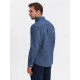Men's dark blue shirt Aiden V2 OM-SHDS-0179 - For men Men's dark blue shirt Aiden V2 OM-SHDS-0179