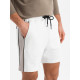 Miesten valkoiset shortsit Edman V1 OM-SRSK-0182