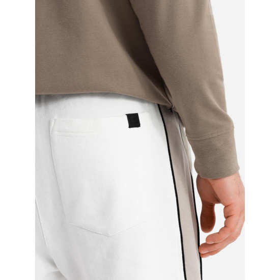 Miesten valkoiset shortsit Edman V1 OM-SRSK-0182