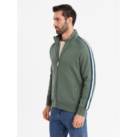 Men's khaki high neck jumper Olin V2 OM-SSZP-0219 - Jumpers Men's khaki high neck jumper Olin V2 OM-SSZP-0219