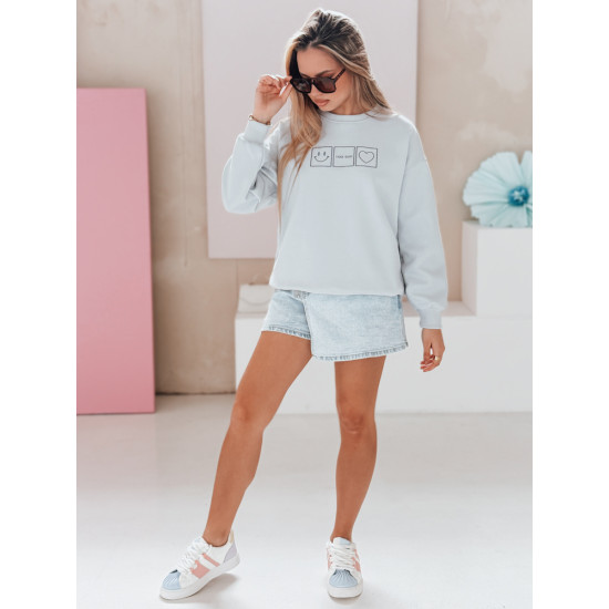 Women's light blue jumper Easy BY1516