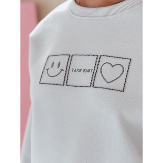 Women's light blue jumper Easy BY1516