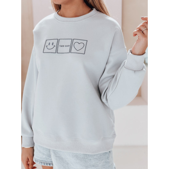Women's light blue jumper Easy BY1516