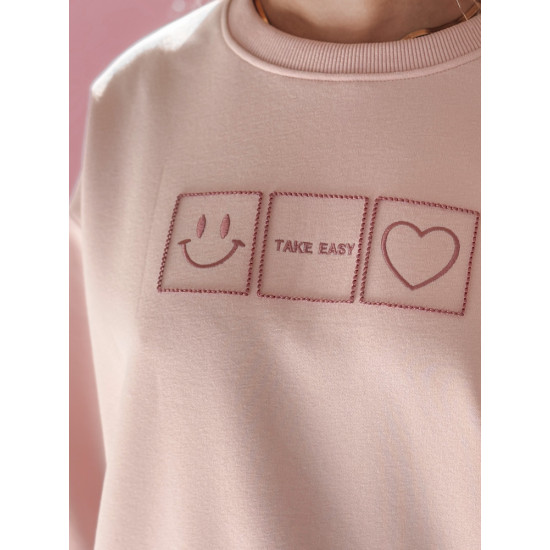 Women's pink jumper Easy BY1513