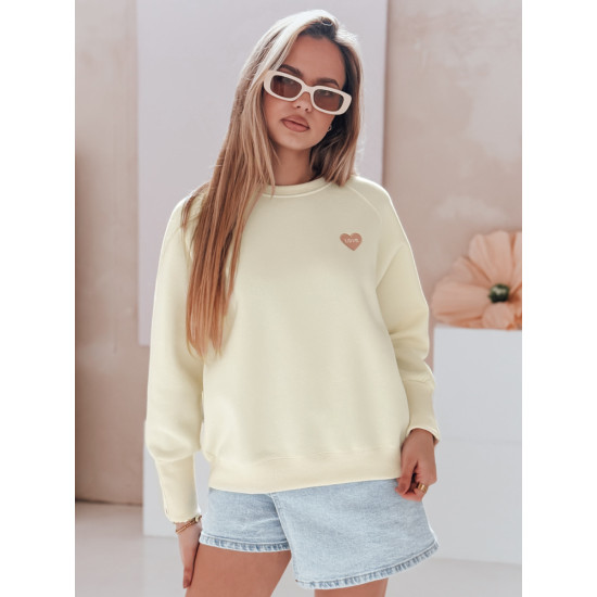 Women's turtleneck sweater Love yellow BY1520