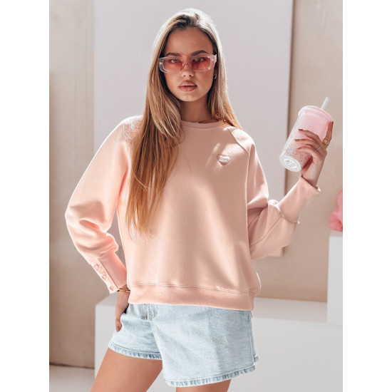 Women's pink jumper Love BY1521