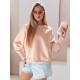 Women's pink jumper Love BY1521