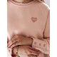 Women's pink jumper Love BY1521