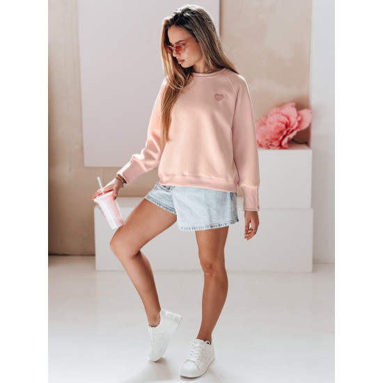 Women's pink jumper Love BY1521