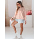 Women's pink jumper Love BY1521