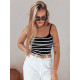 Women's black striped flatform Strip RY2900 - For women Women's black striped flatform Strip RY2900
