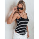 Women's black striped flatform Strip RY2900 - For women Women's black striped flatform Strip RY2900