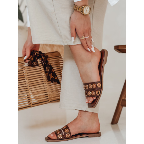 Women's brown slippers Stelsan ZY0855 - For women Women's brown slippers Stelsan ZY0855