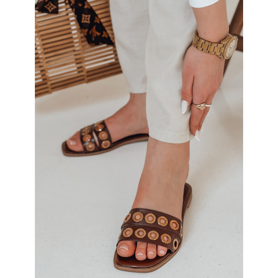 Women's brown slippers Stelsan ZY0855 - For women Women's brown slippers Stelsan ZY0855