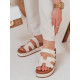Moteriškos rusvos spalvos šlepetės Flip ZY0866 - Moterims Moteriškos rusvos spalvos šlepetės Flip ZY0866