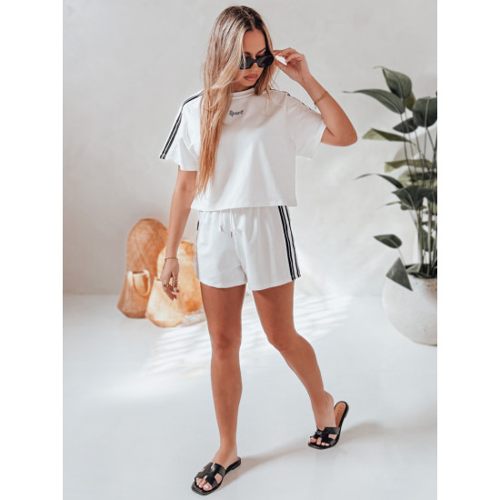 Moteriškas baltas komplektas Sport AY1136 - Moterims Moteriškas baltas komplektas Sport AY1136