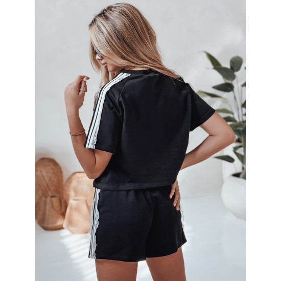 Moteriškas juodas komplektas Sport AY1135 - Moterims Moteriškas juodas komplektas Sport AY1135