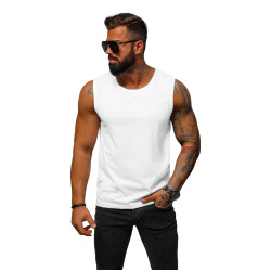 Berankoviai balti vyriški marškinėliai Look Berankoviai balti vyriški marškinėliai Look