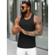 Men's sleeveless black T-shirt Romul JS/99002