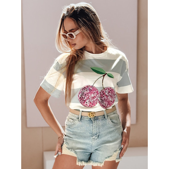 Women's light blue denim shorts Star SY0487