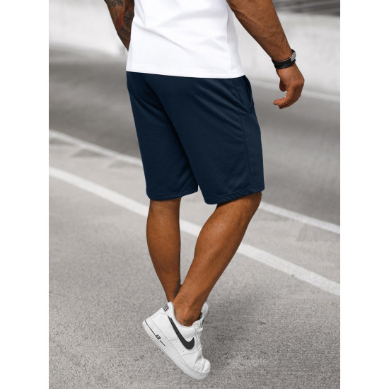 Tamsiai mėlyni vyriški sportiniai šortai Saravi JS/8K100/25 - Šortai | Bridžai Tamsiai mėlyni vyriški sportiniai šortai Saravi JS/8K100/25