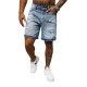 Men's light blue denim shorts Akel O/JD-2443K - Shorts | Bridges Men's light blue denim shorts Akel O/JD-2443K